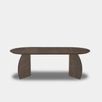 Tafel Plat Ovaal Eikenhout  Set Driehoek  220x100, Huis en Inrichting, Nieuw