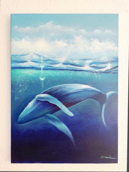 Eliseo Ferrandiz - Cantos bajo el mar -2025, Antiek en Kunst, Kunst | Schilderijen | Modern