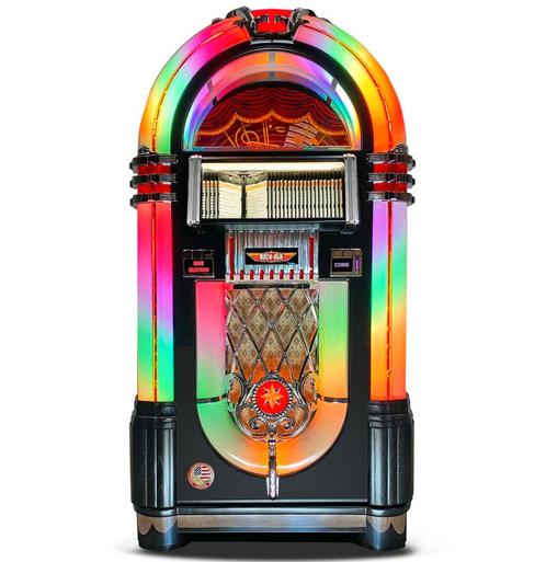 Rock-Ola 1015 Bubbler CD Jukebox - Zwart, Verzamelen, Automaten | Jukeboxen, Ophalen