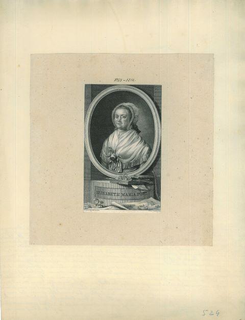 Portrait of Elisabeth Maria Post, Antiek en Kunst, Kunst | Etsen en Gravures