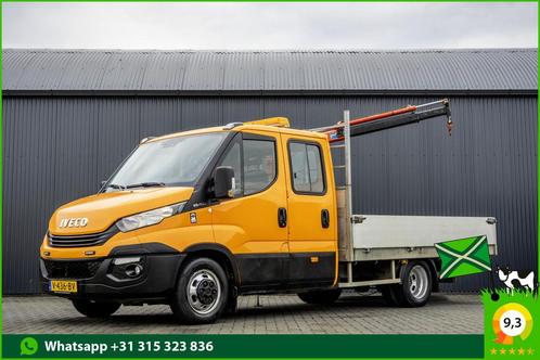 Iveco Daily 35C15 3.0 | Open Laadbak met kraan | Euro 6 | 15, Auto's, Bestelauto's, Lease, Handgeschakeld, Financial lease, Diesel