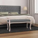 vidaXL Bankje 110x45x60 cm stof donkergrijs, Huis en Inrichting, Banken | Bankstellen, Verzenden, Nieuw, Stof, Minder dan 150 cm