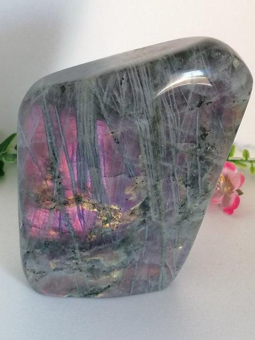 Spectroliet Vrije vorm - Hoogte: 13 cm - Breedte: 11 cm-, Verzamelen, Mineralen en Fossielen
