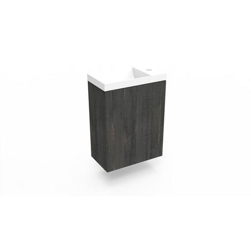 Fonteinkast Dark Oak Arcqua Luna 40x55x28 cm Incl. Fontein, Doe-het-zelf en Verbouw, Sanitair, Bad, Nieuw, Ophalen of Verzenden