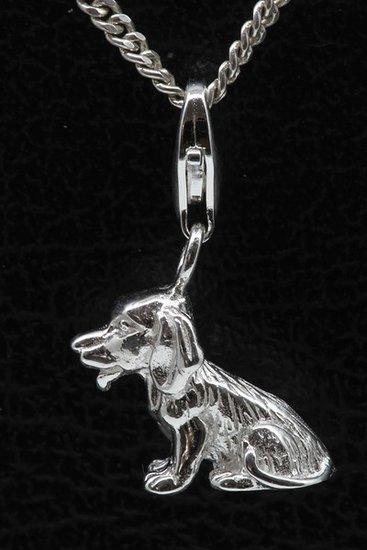 Zilveren Beagle hanger en/of bedel, Sieraden, Tassen en Uiterlijk, Bedels, Verzenden