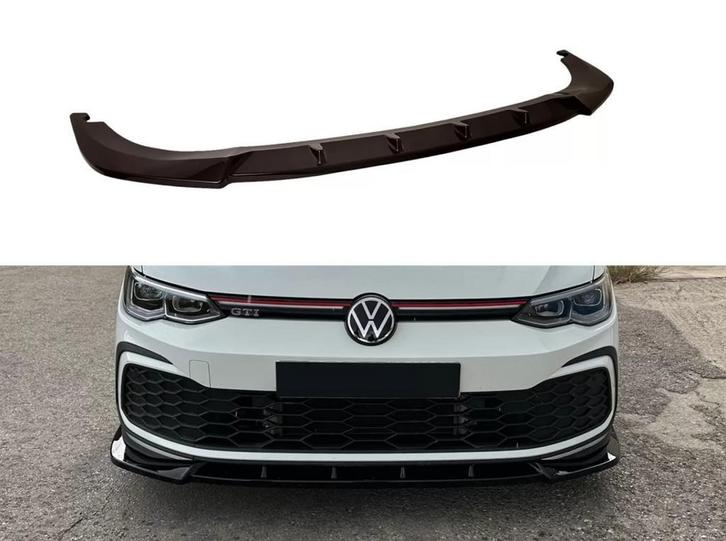 Voorspoiler voor VW Golf 8 GTI 2021-2024 | glans zwart, Auto diversen, Tuning en Styling