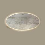 Badkamerspiegel Gliss Oval LED Verlichting 95x150 cm, Nieuw, Ophalen of Verzenden, Vierkant