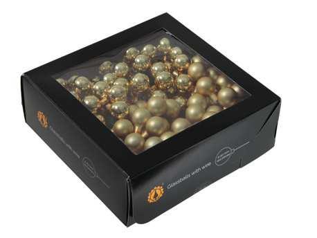 Balletjes op draad lichtgoud combi – 2 cm 144 kerstballetjes, Hobby en Vrije tijd, Knutselen, Nieuw, Ophalen of Verzenden