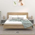 vidaXL Nachtkastjes 2 st 40x35x50 cm betongrijs, Huis en Inrichting, Minder dan 45 cm, Verzenden, Nieuw, Minder dan 55 cm