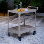 Serveerwagen Bard metalen outdoor trolley champagne casa.pro, Huis en Inrichting, Verzenden, Nieuw