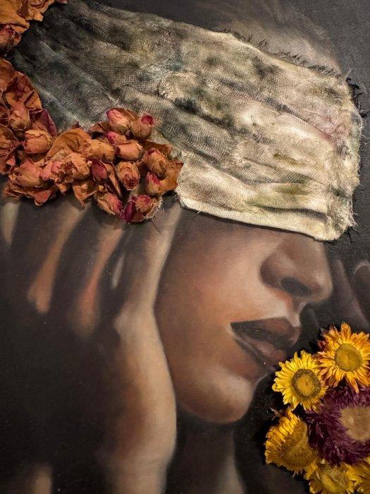 Veronica Ciccarese (XX) - Bloom again after the rain, Antiek en Kunst, Kunst | Schilderijen | Modern