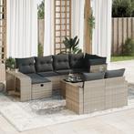 vidaXL 11-delige Loungeset met kussens poly rattan, Tuin en Terras, Tuinsets en Loungesets, Verzenden, Nieuw, Rotan, Loungeset