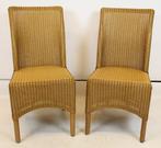 Lloyd Loom - Stoel - Hout, Gevlochten Riet - Vier stoelen, Antiek en Kunst