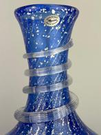 Vaas - Glas - Blauw glas Murano, Antiek en Kunst