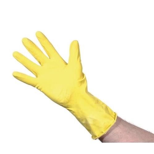 Handschoenen geel natuurlijk latex Jantex, Zakelijke goederen, Horeca | Keukenapparatuur, Nieuw in verpakking, Verzenden