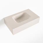 MONDIAZ LEX Linen vrijhangende solid surface wastafel 50cm., Ophalen of Verzenden, Nieuw, Overige typen