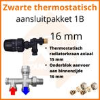 Eco 4 Zwarte thermostatisch M30 aansluitpakket 1B t.b.v. 16, Doe-het-zelf en Verbouw, Verwarming en Radiatoren, Ophalen of Verzenden