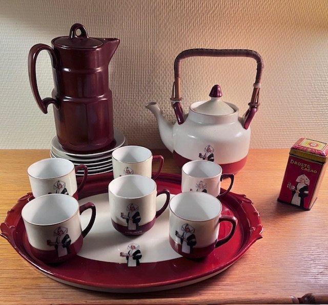Droste - Koffieservies (10) - Porselein - Porseleinen Droste, Antiek en Kunst, Antiek | Meubels | Tafels