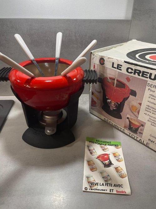 Le Creuset - Braadpan -  Fondue - Gietijzer, Antiek en Kunst, Antiek | Keukenbenodigdheden