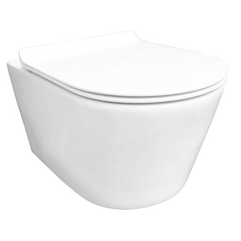 Rimless Wandcloset Wiesbaden Sity Met Toiletzitting, Doe-het-zelf en Verbouw, Sanitair, Overige typen, Nieuw, Ophalen of Verzenden