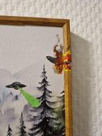 Timo Wedell (1994) - Fluo Ufo‘s x Old Like Banksy · No, Antiek en Kunst