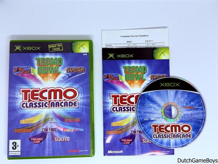 Xbox Classic - Tecmo - Classic Arcade - English, Spelcomputers en Games, Games | Xbox Original, Gebruikt, Verzenden