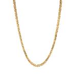 Gouden konings collier 61.5 cm 14 karaat, Verzenden, Zo goed als nieuw, Goud, Goud
