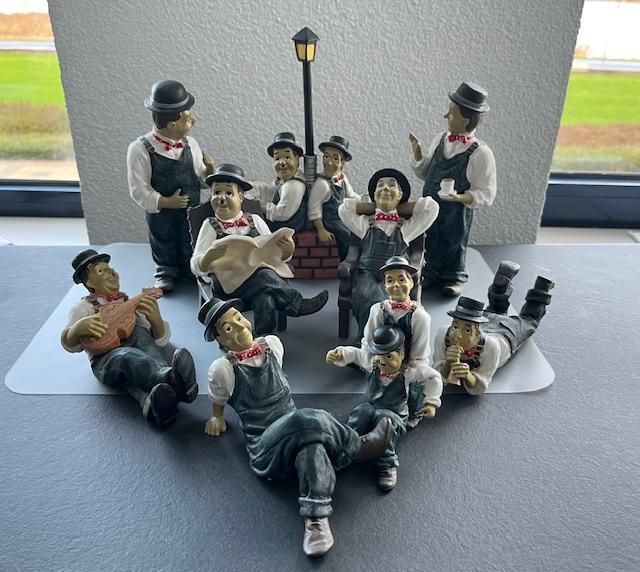 Beeldjes Laurel & Hardy - Dikke en Dunne beelden, Verzamelen, Beelden en Beeldjes, Overige typen, Zo goed als nieuw, Ophalen of Verzenden