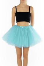 KIMU® Tutu Lichtblauw Tule Rokje XL XXL 3XL Licht Blauwe Pet, Kleding | Dames, Ophalen of Verzenden, Nieuw, Carnaval, Kleding