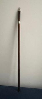 Wandelstok - Hout, Zilver - Zilveren, Antiek en Kunst