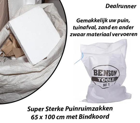 10 of 15 Stuks Super Sterke Puinruimzakken 65 x 100 cm, Doe-het-zelf en Verbouw, Overige Doe-het-zelf en Verbouw, Nieuw, Verzenden