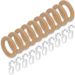 Liedeco Gordijnring voor gordijnroeden ø 28 mm (set, 10, Verzenden, Nieuw