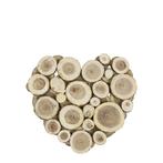 hout mix wanddecoratie hart small 30cm, Huis en Inrichting, Woonaccessoires | Overige, Nieuw, Verzenden