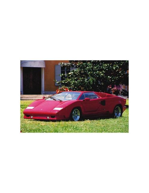 1989 LAMBORGHINI COUNTACH 25TH ANNIVERSARY LEAFLET, Boeken, Auto's | Folders en Tijdschriften