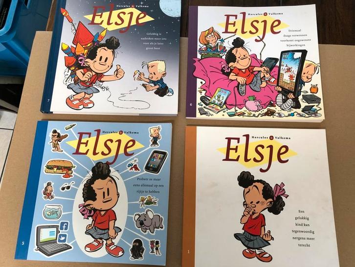 4 Stripalbums - Elsje - Selecties uit de krantenstrip, Verzamelen, Stripfiguren, Boek of Spel, Zo goed als nieuw, Ophalen of Verzenden