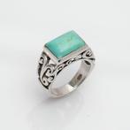Zonder Minimumprijs - Ring Zilver Turquoise, Sieraden, Tassen en Uiterlijk, Nieuw