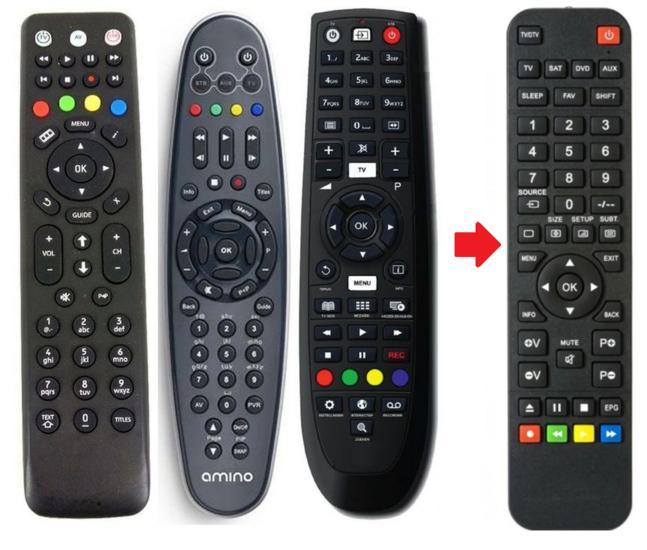 Amino A120, A130, A140, A150 afstandsbediening, Audio, Tv en Foto, Afstandsbedieningen, Verzenden