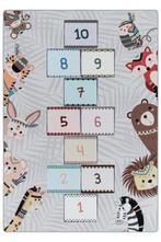 Kindervloerkleed | Play | Hinkelbaan | Grijs | 140x200 cm, Huis en Inrichting, Stoffering | Tapijten en Kleden, Verzenden, Nieuw