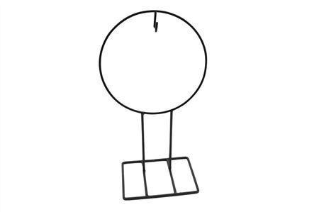 Frame metalen ring kransen standaard zwart d 26 h 47 cm rond, Hobby en Vrije tijd, Knutselen, Nieuw, Ophalen of Verzenden
