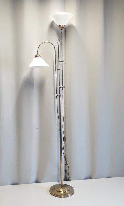 Dubbele Berliner Vloerlamp - in hoogte verstelbaar -, Antiek en Kunst, Curiosa en Brocante