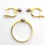 2-delige sieradenset - 18 karaat Geel goud, Witgoud -, Sieraden, Tassen en Uiterlijk, Antieke sieraden