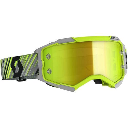 Crossbril Scott Fury - Fluo Geel / Grijs, Motoren, Kleding | Motorkleding, Nieuw met kaartje, Motorcrosskleding, Verzenden