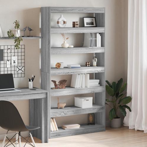 vidaXL Boekenkast/Kamerdivider Zwart Eiken 100x30x198 cm, Tuin en Terras, Overige Tuin en Terras, Nieuw, Verzenden