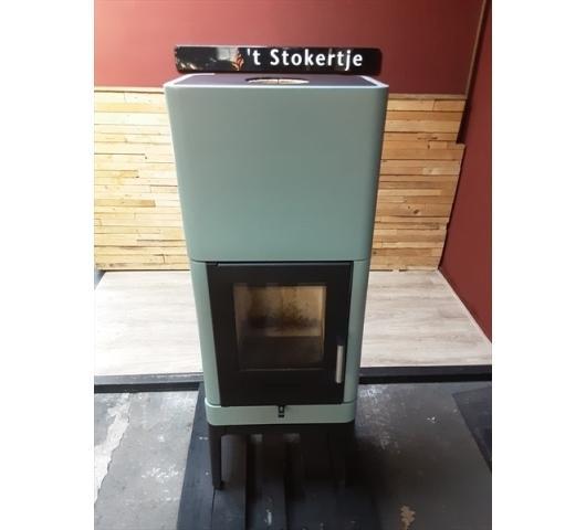 Bullerjan B3 Keramiek Houtkachel, Huis en Inrichting, Kachels, Houtkachel, Vrijstaand, Gebruikt, Hout, Ophalen