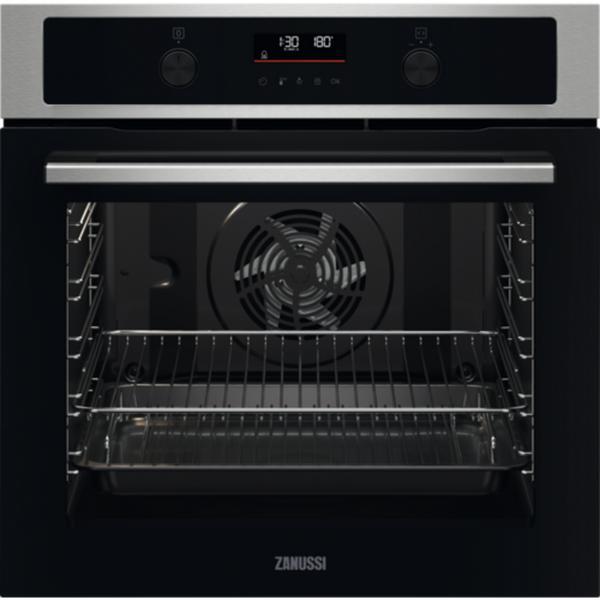Zanussi ZOPND7XN Inbouw enkele Oven 59,4 cm Elektrisch, Witgoed en Apparatuur, Ovens, Inbouw, Hete lucht, Nieuw, Oven met grill