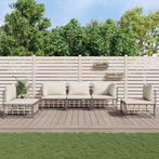 vidaXL 5-delige Loungeset met kussens poly rattan, Verzenden, Nieuw, Rotan, Loungeset