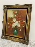 Leslie - Lijst - Hout - Bloemen Schilderij, Antiek en Kunst, Curiosa en Brocante