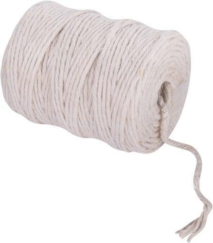 Jute dik 6 draads grote klos wit macrame koord mm rol 120, Hobby en Vrije tijd, Knutselen, Nieuw, Ophalen of Verzenden