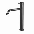 Wastafelkraan Qisani Flow Verhoogd Geborsteld Gun Metal, Ophalen of Verzenden, Nieuw, Kraan
