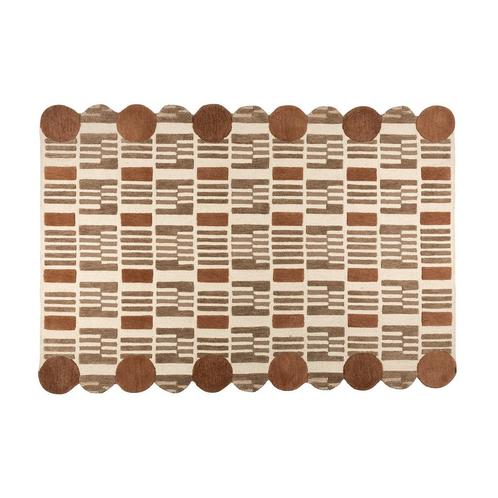 *WOONWINKEL* Retro Vloerkleed Beige En Terra, Huis en Inrichting, Woonaccessoires | Overige, Nieuw, Verzenden